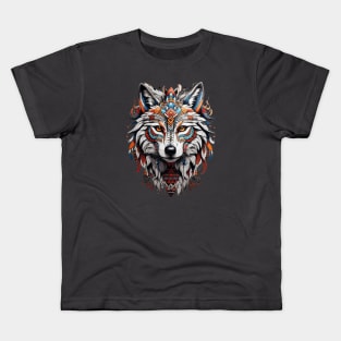 Tribal Wolf 1 Kids T-Shirt